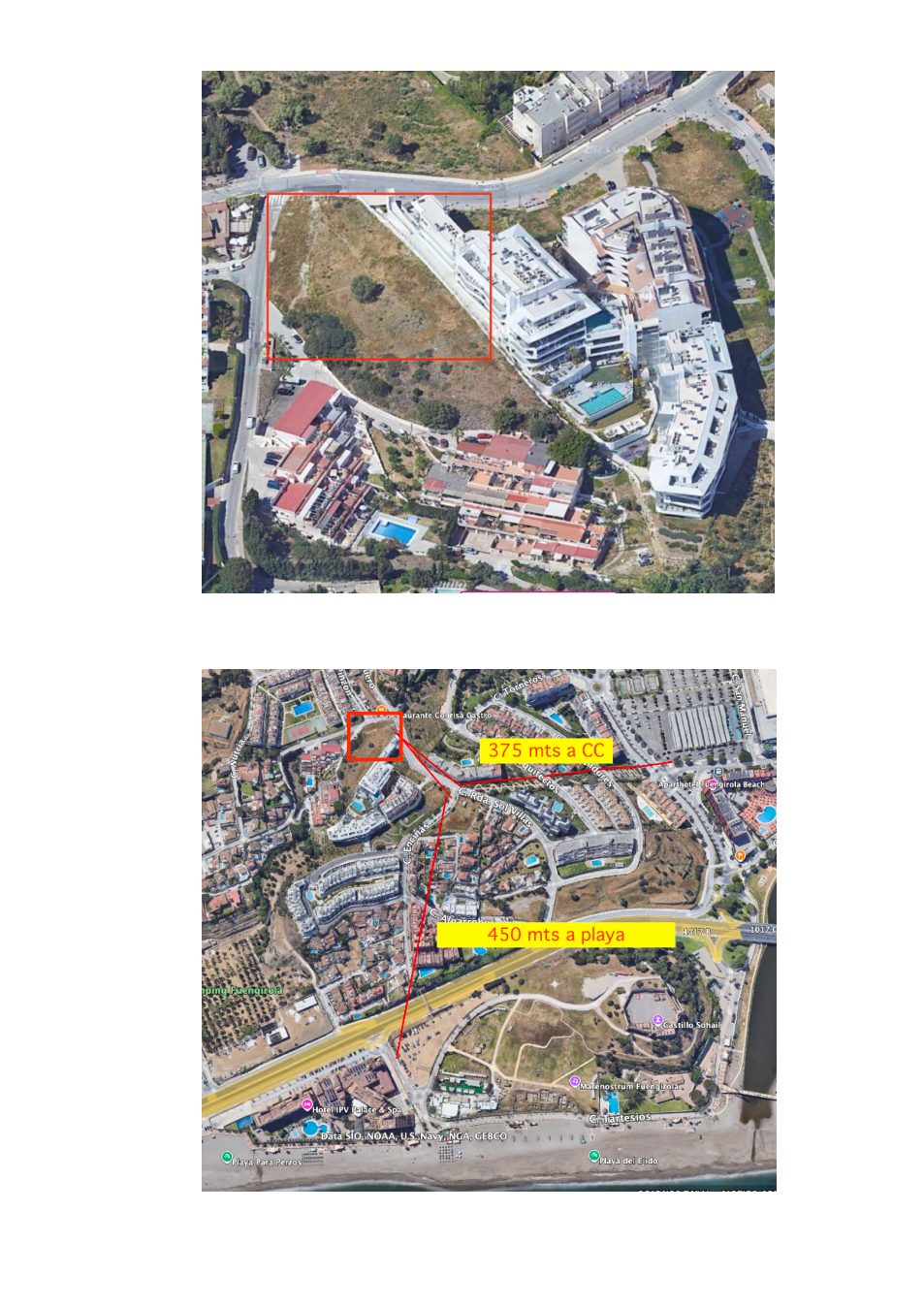 Solar residencial en Mijas, ubicación aérea